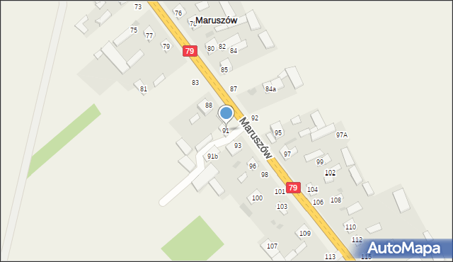 Maruszów, Maruszów, 91, mapa Maruszów