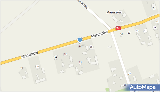 Maruszów, Maruszów, 14, mapa Maruszów