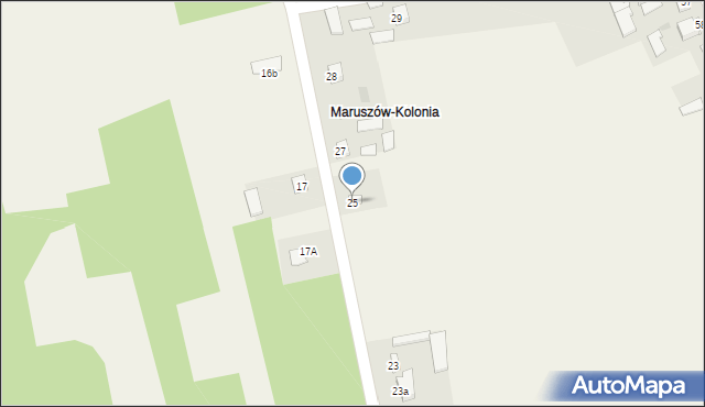 Maruszów, Maruszów, 25, mapa Maruszów