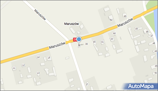 Maruszów, Maruszów, 38, mapa Maruszów