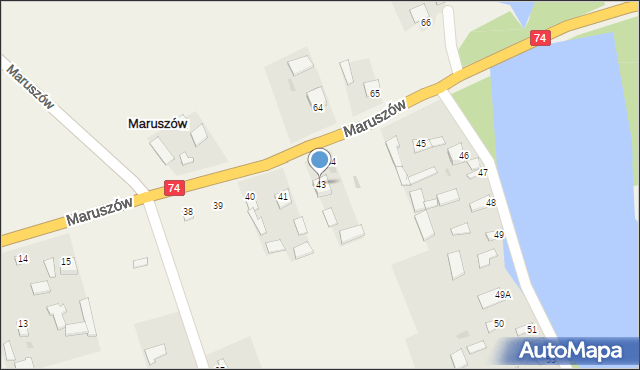 Maruszów, Maruszów, 43, mapa Maruszów