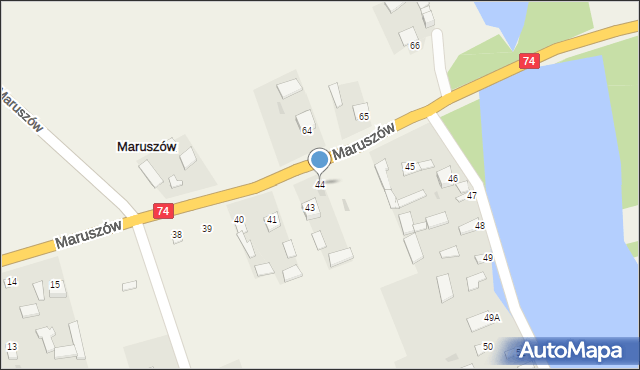 Maruszów, Maruszów, 44, mapa Maruszów