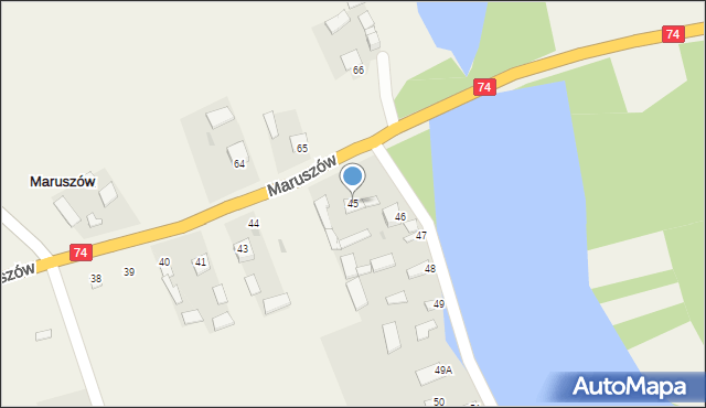 Maruszów, Maruszów, 45, mapa Maruszów