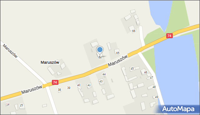 Maruszów, Maruszów, 64, mapa Maruszów