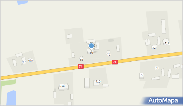 Maruszów, Maruszów, 69, mapa Maruszów