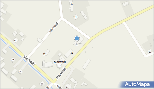 Marwałd, Marwałd, 24, mapa Marwałd