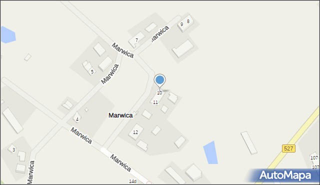 Marwica, Marwica, 10, mapa Marwica