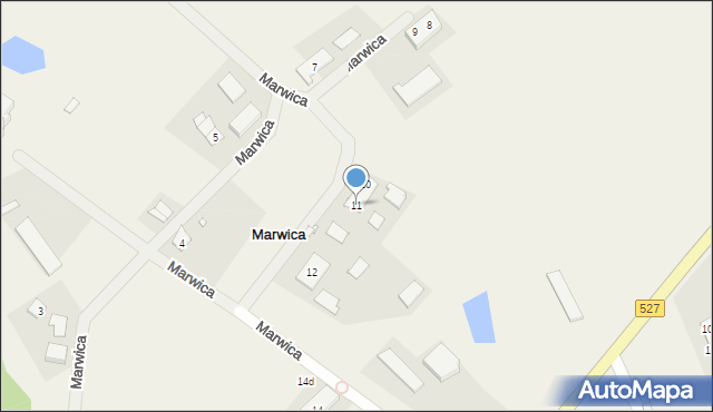 Marwica, Marwica, 11, mapa Marwica