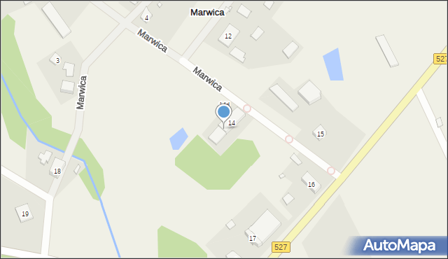 Marwica, Marwica, 14C, mapa Marwica