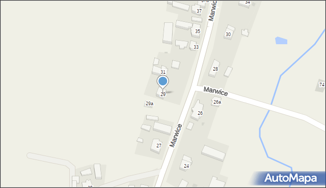 Marwice, Marwice, 29, mapa Marwice