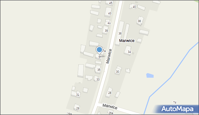 Marwice, Marwice, 37, mapa Marwice