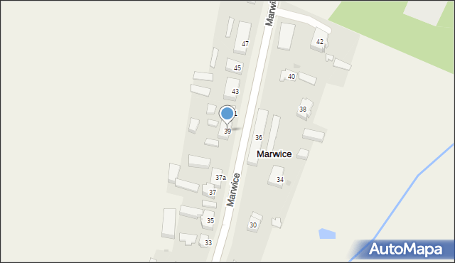 Marwice, Marwice, 39, mapa Marwice