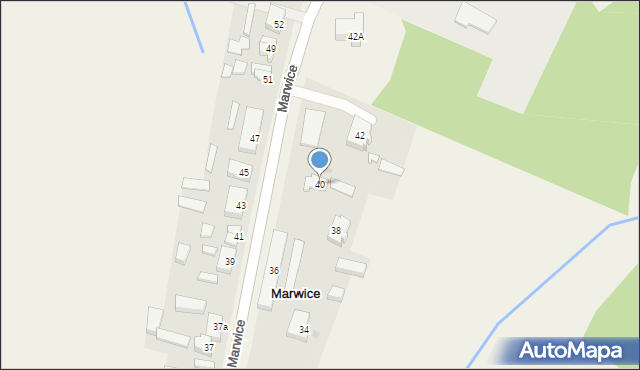 Marwice, Marwice, 40, mapa Marwice