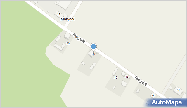 Marydół, Marydół, 38, mapa Marydół