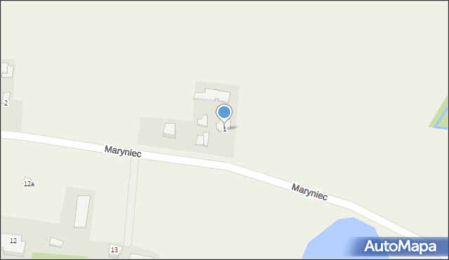 Maryniec, Maryniec, 1, mapa Maryniec