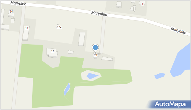 Maryniec, Maryniec, 13, mapa Maryniec