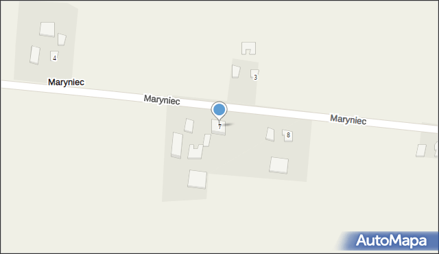 Maryniec, Maryniec, 7, mapa Maryniec