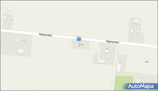 Maryniec, Maryniec, 9, mapa Maryniec