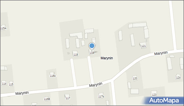 Marynin, Marynin, 119, mapa Marynin