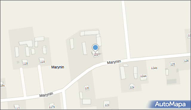 Marynin, Marynin, 121, mapa Marynin