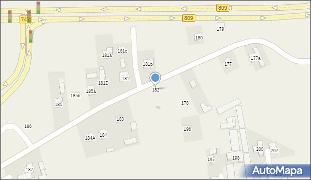 Marynin, Marynin, 182, mapa Marynin