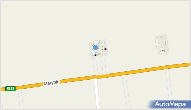 Marynin, Marynin, 34A, mapa Marynin