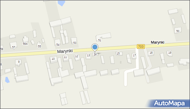 Marynki, Marynki, 14, mapa Marynki