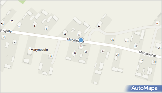 Marynopole, Marynopole, 14, mapa Marynopole