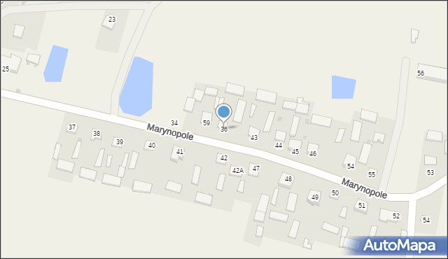 Marynopole, Marynopole, 36, mapa Marynopole