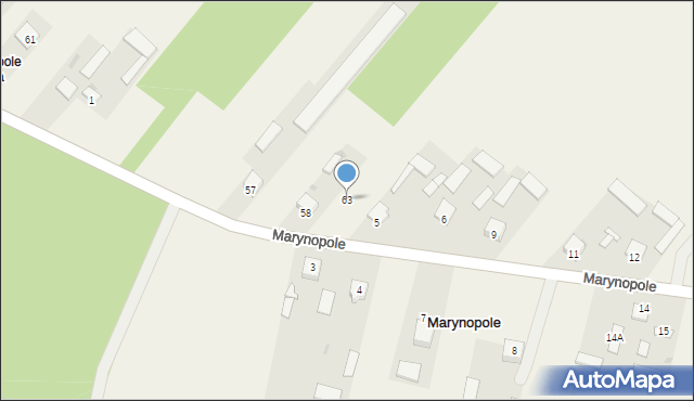 Marynopole, Marynopole, 63, mapa Marynopole