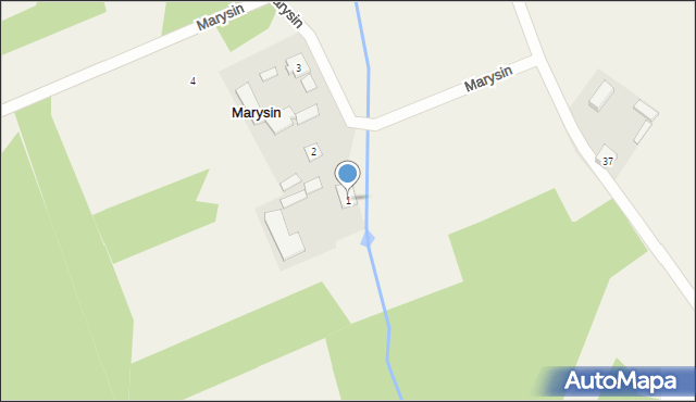 Marysin, Marysin, 1, mapa Marysin