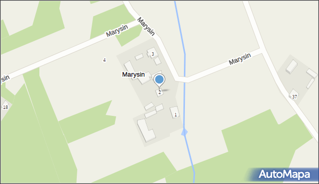 Marysin, Marysin, 2, mapa Marysin