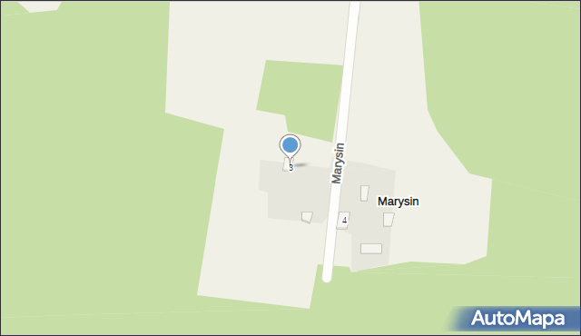 Marysin, Marysin, 3, mapa Marysin