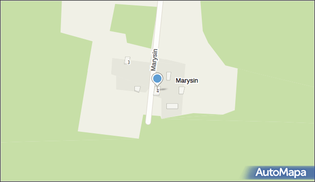 Marysin, Marysin, 4, mapa Marysin