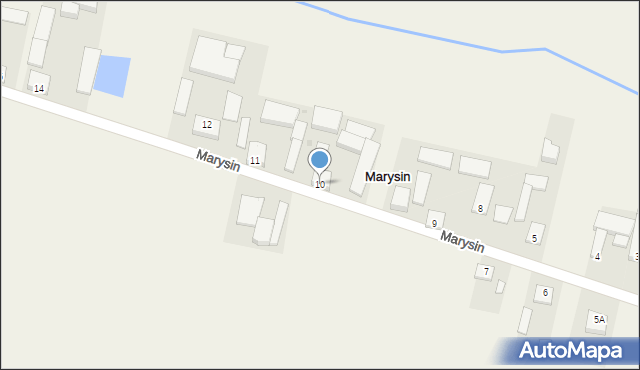 Marysin, Marysin, 10, mapa Marysin