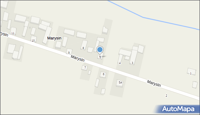 Marysin, Marysin, 5, mapa Marysin