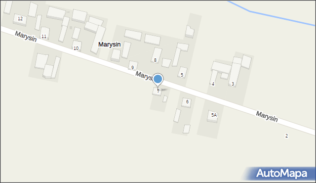 Marysin, Marysin, 7, mapa Marysin