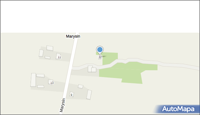 Marysin, Marysin, 12, mapa Marysin