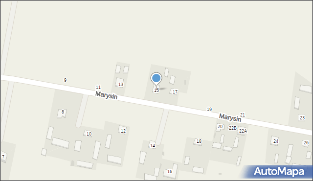 Marysin, Marysin, 15, mapa Marysin