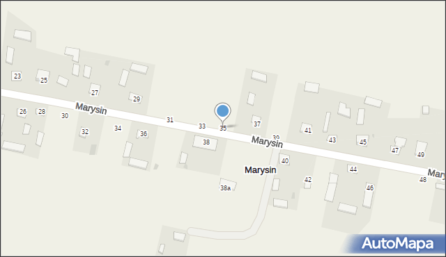 Marysin, Marysin, 35, mapa Marysin