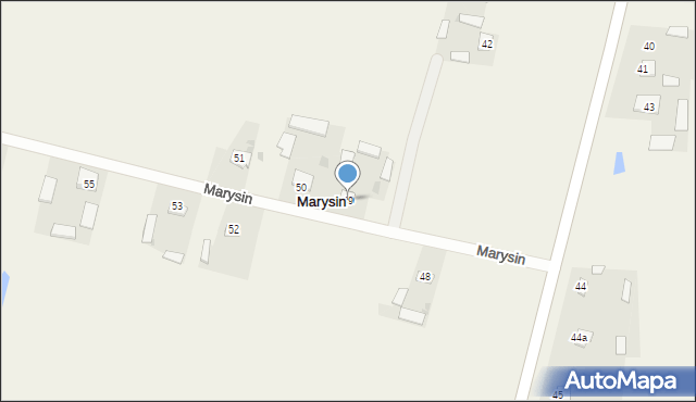 Marysin, Marysin, 49, mapa Marysin