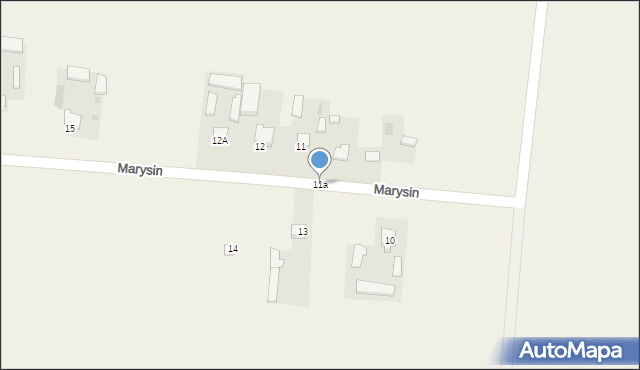 Marysin, Marysin, 11a, mapa Marysin