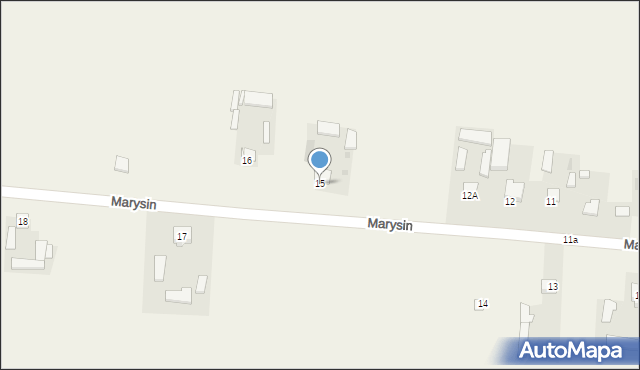 Marysin, Marysin, 15, mapa Marysin