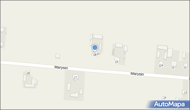 Marysin, Marysin, 16, mapa Marysin