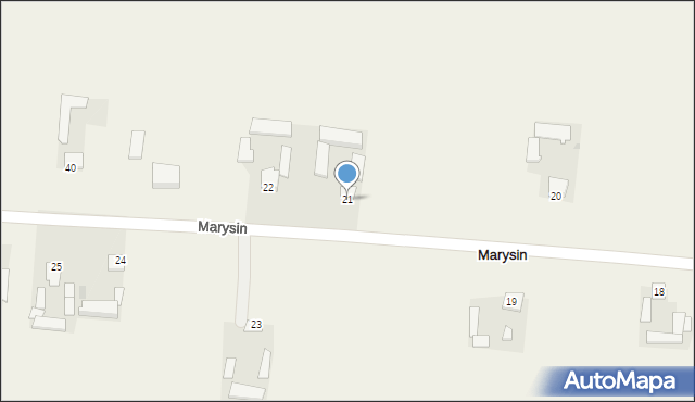 Marysin, Marysin, 21, mapa Marysin