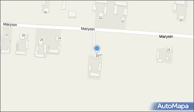 Marysin, Marysin, 23, mapa Marysin