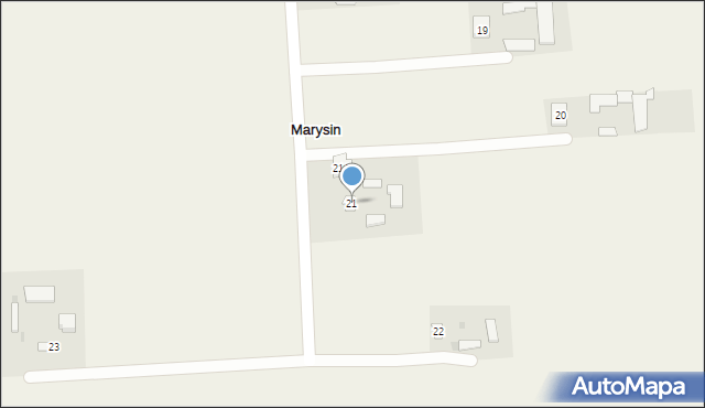 Marysin, Marysin, 21, mapa Marysin