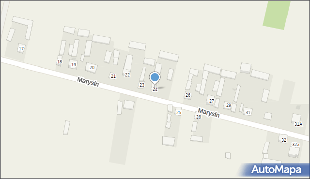 Marysin, Marysin, 24, mapa Marysin