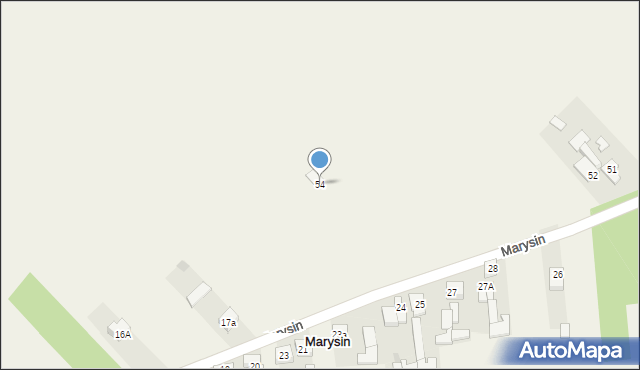 Marysin, Marysin, 54, mapa Marysin