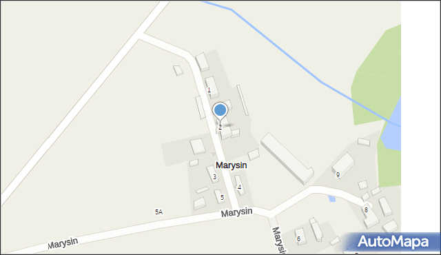 Marysin, Marysin, 2, mapa Marysin